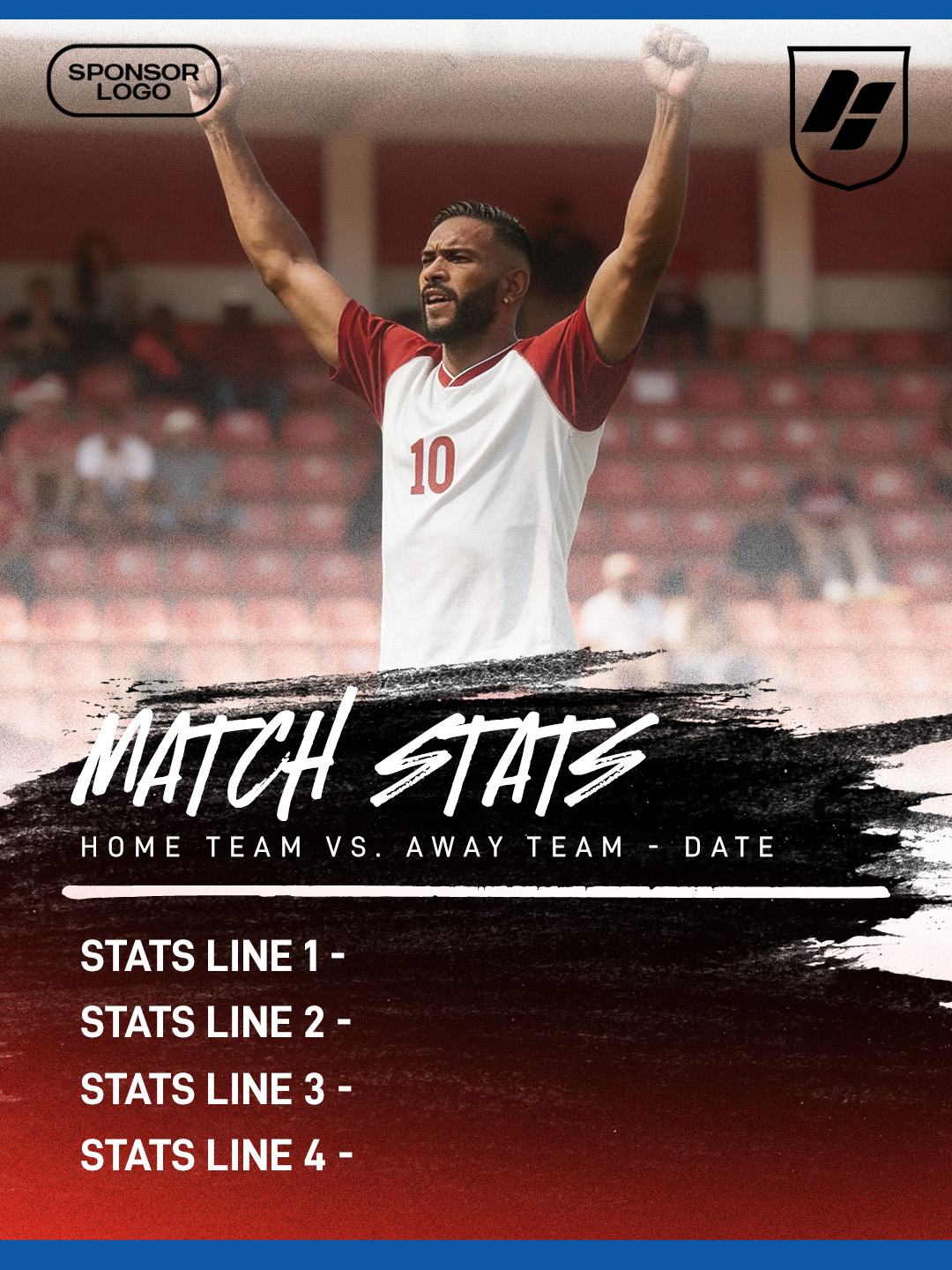 Amsterdam Match Stats graphic template