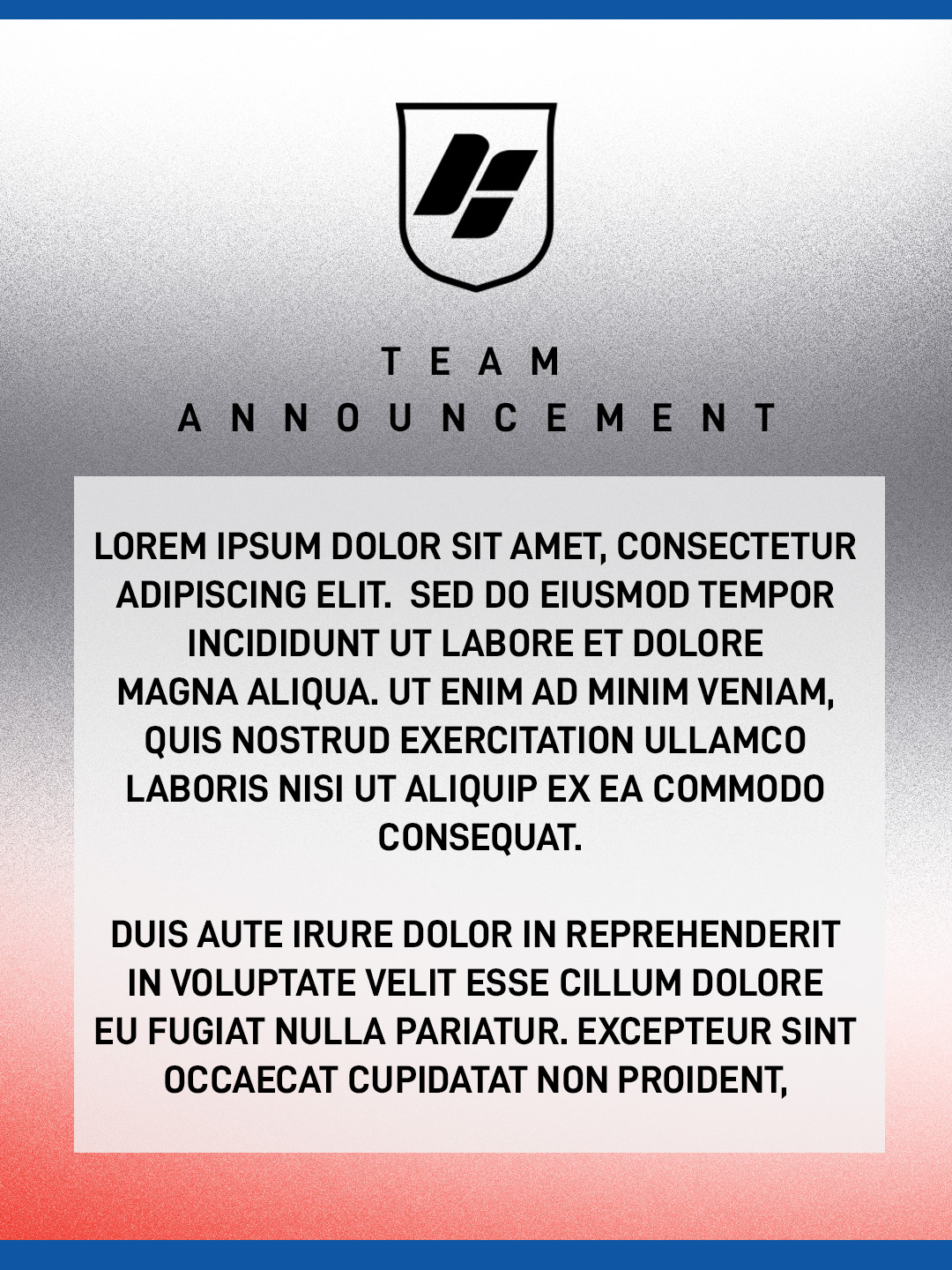 Team Announcement thumbnail